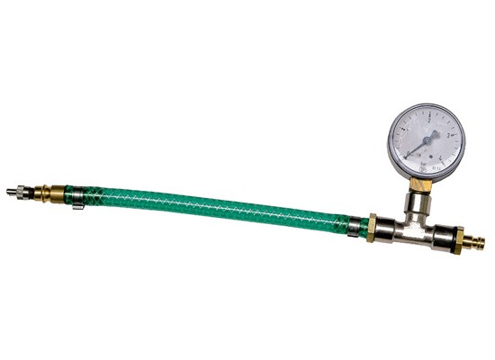 Befüllarmatur mit Manometer 0 - 4 bar