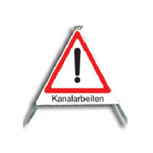 Faltsignal "Kanalarbeiten" Typ 90