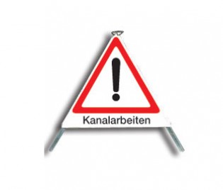 Faltsignal "Kanalarbeiten" Typ 70